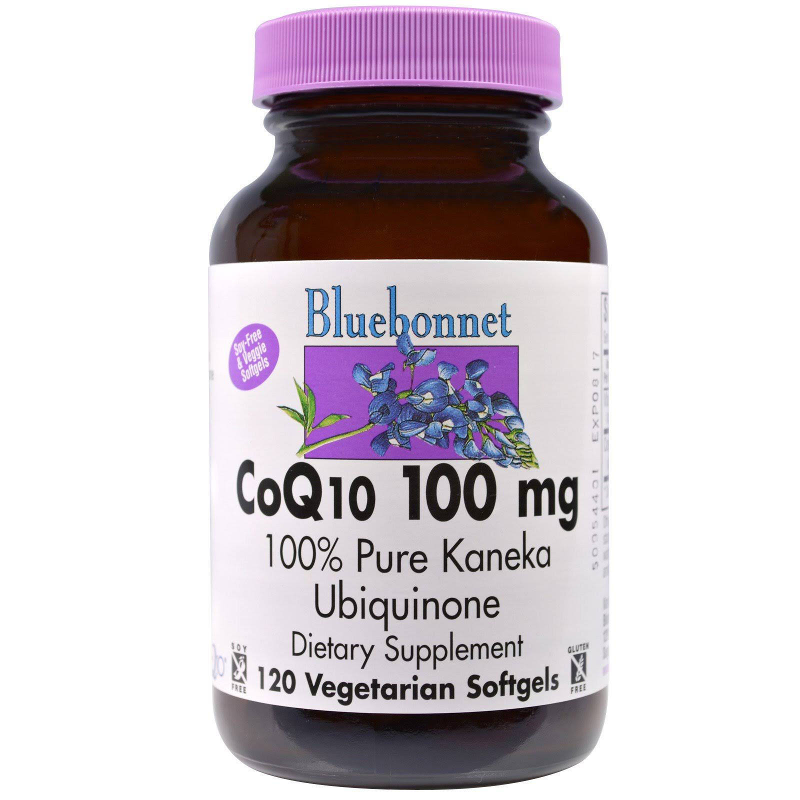 Bluebonnet Nutrition Coq10 Kaneka10 Gluten Vegetarian Supplement - 10omg, 120ct