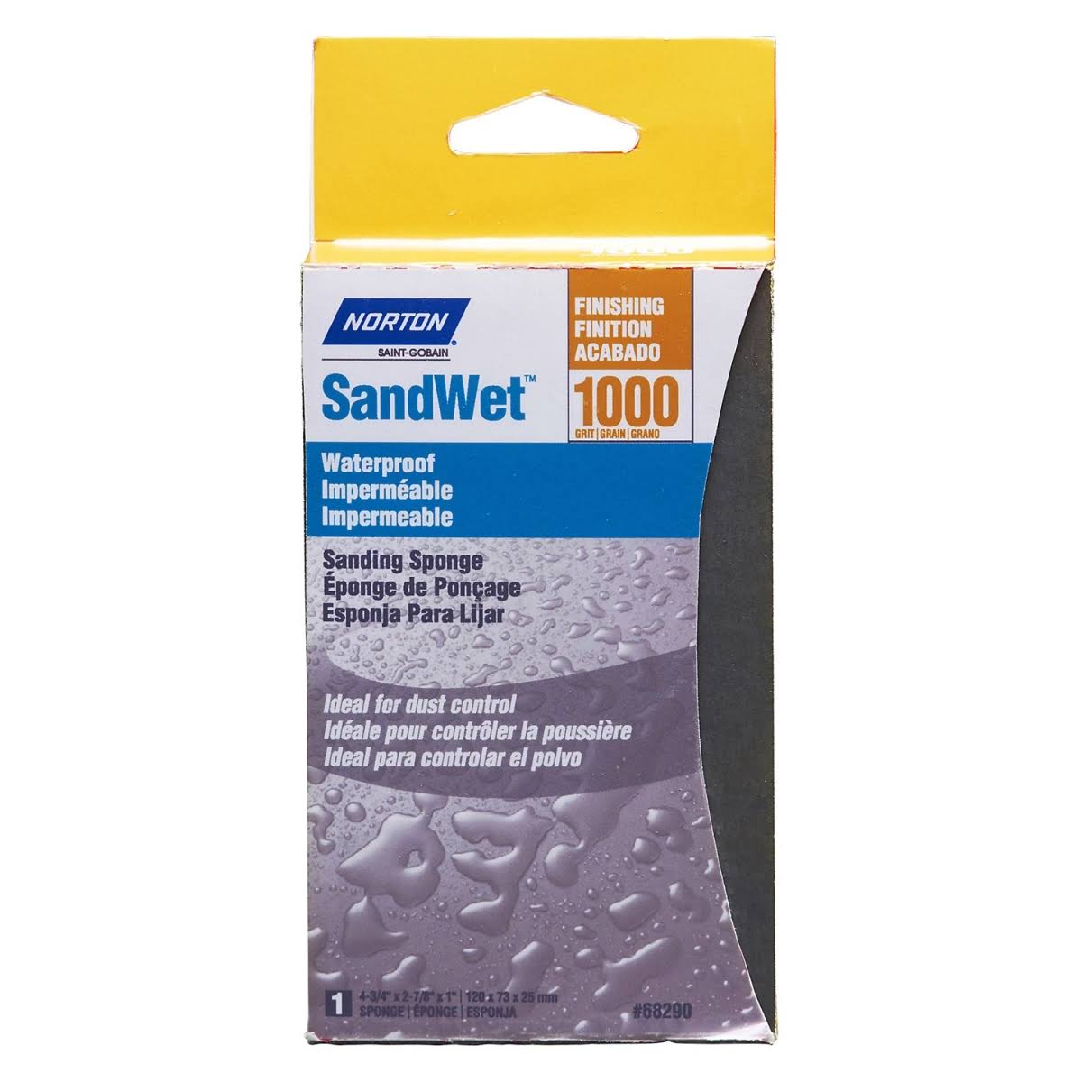 Norton Sandwet Sanding Sponge, 1000 Grit | Household Supplies