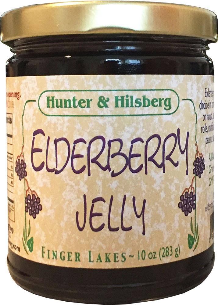 Hunter & Hilsberg Jelly, Elderberry - 10 oz