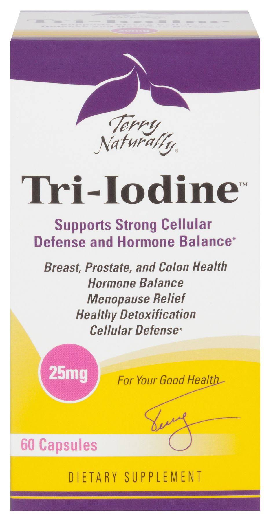 EuroPharma Terry Naturally Tri-Iodine Supplement - 60 Capsules