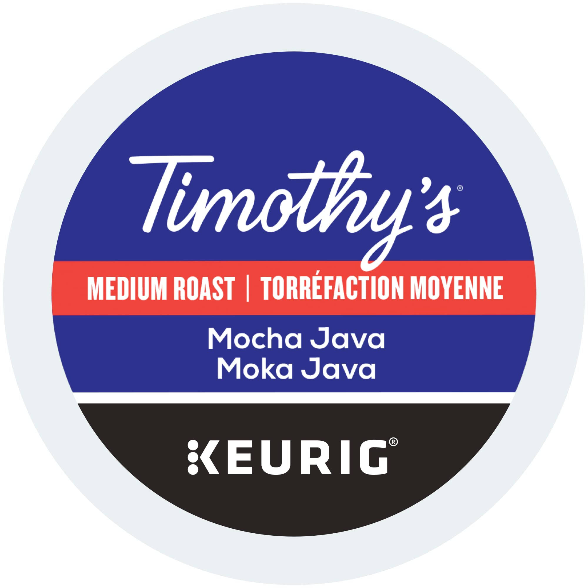 Timothy's World Coffee, Mocha Java, K-Cup Portion Pack for Keurig K-Cup Brewers, 24-Count (Pack of 2)