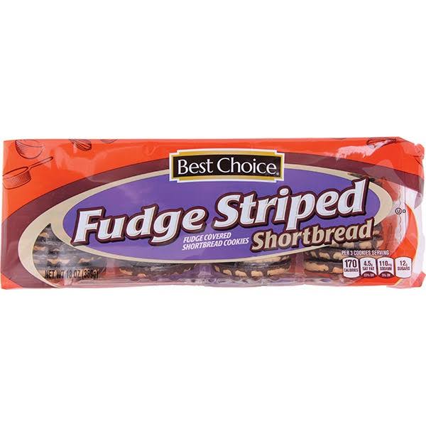 Best Choice Fudge Striped Cookies - 13 oz