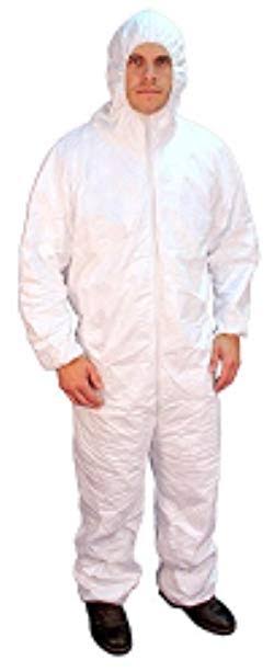 Buffalo Industries (68510) Hooded Polypro Disposable Coverall-Size Large