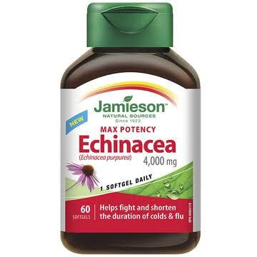 Jamieson Max Potency Echinacea Herbal Supplement - 60 Softgels