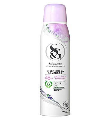 Soft & Gentle 48 Hour Sweat & Odour Protection Anti Perspirant Deodorant - Sheer Rose & Lavender, 150ml