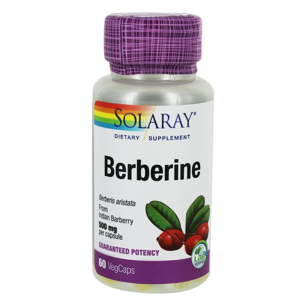 Solaray Berberine Supplement - 500mg, 60 VegCaps
