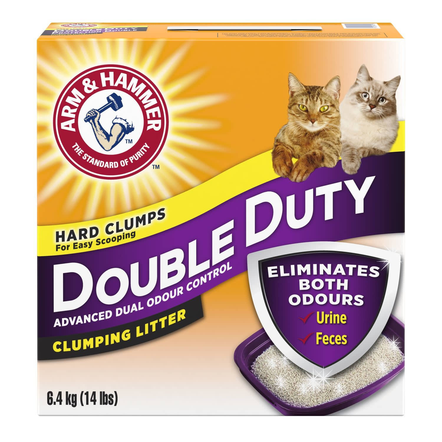 Arm & Hammer Double Duty Advanced Odour Control Clumping Litter - 6.4kg