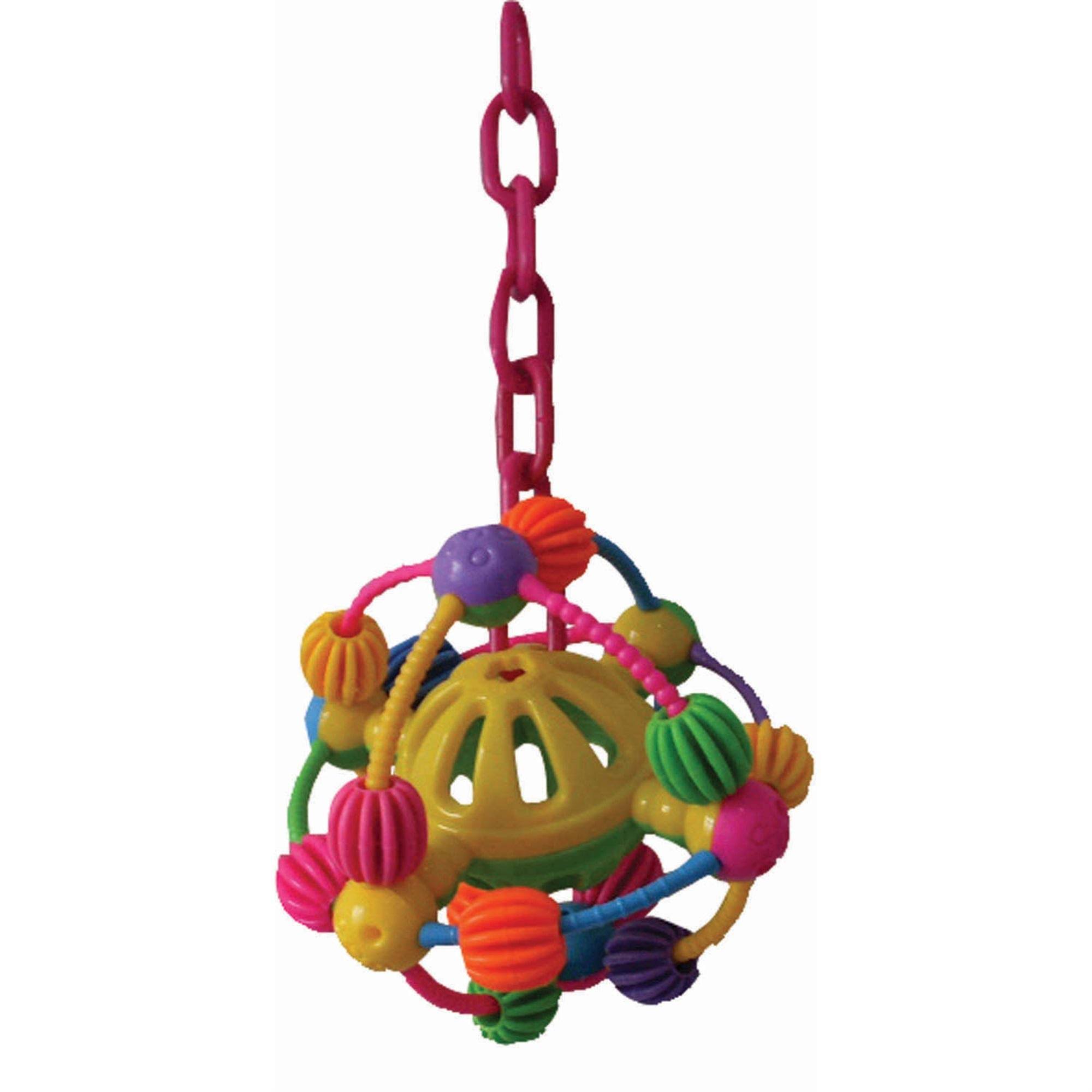 Space Ball on a Chain Pet Bird Toy