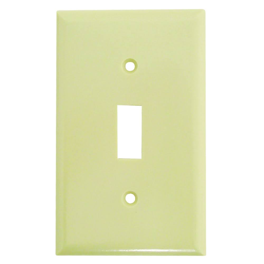 Cooper Wiring Devices Single Toggle Wall Plate - Ivory