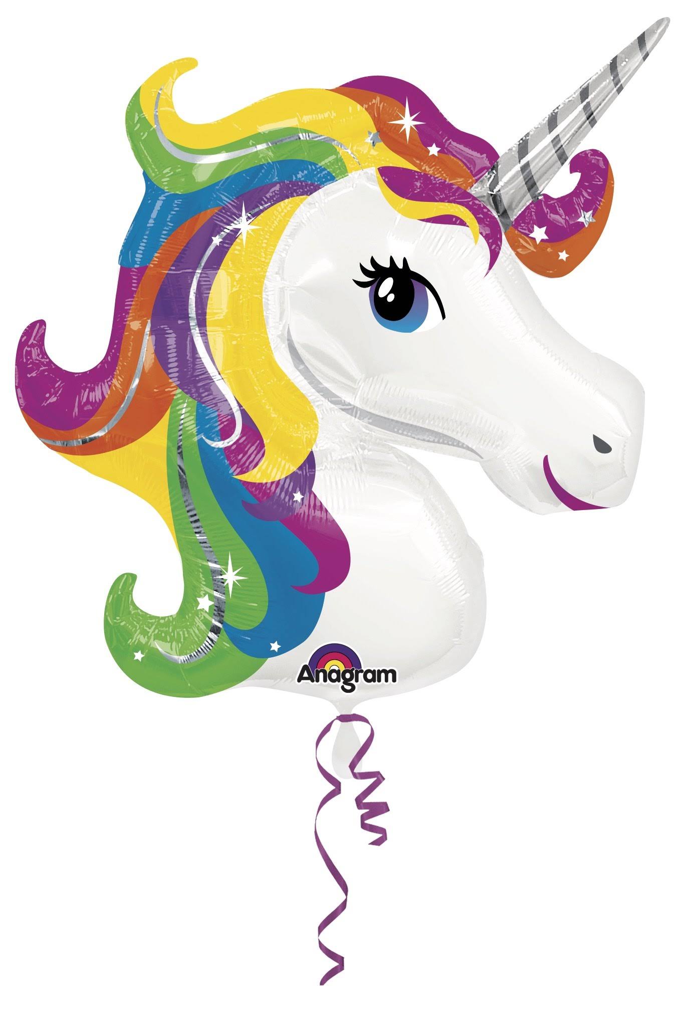 Amscan Rainbow Unicorn Super Shape Foil Balloon