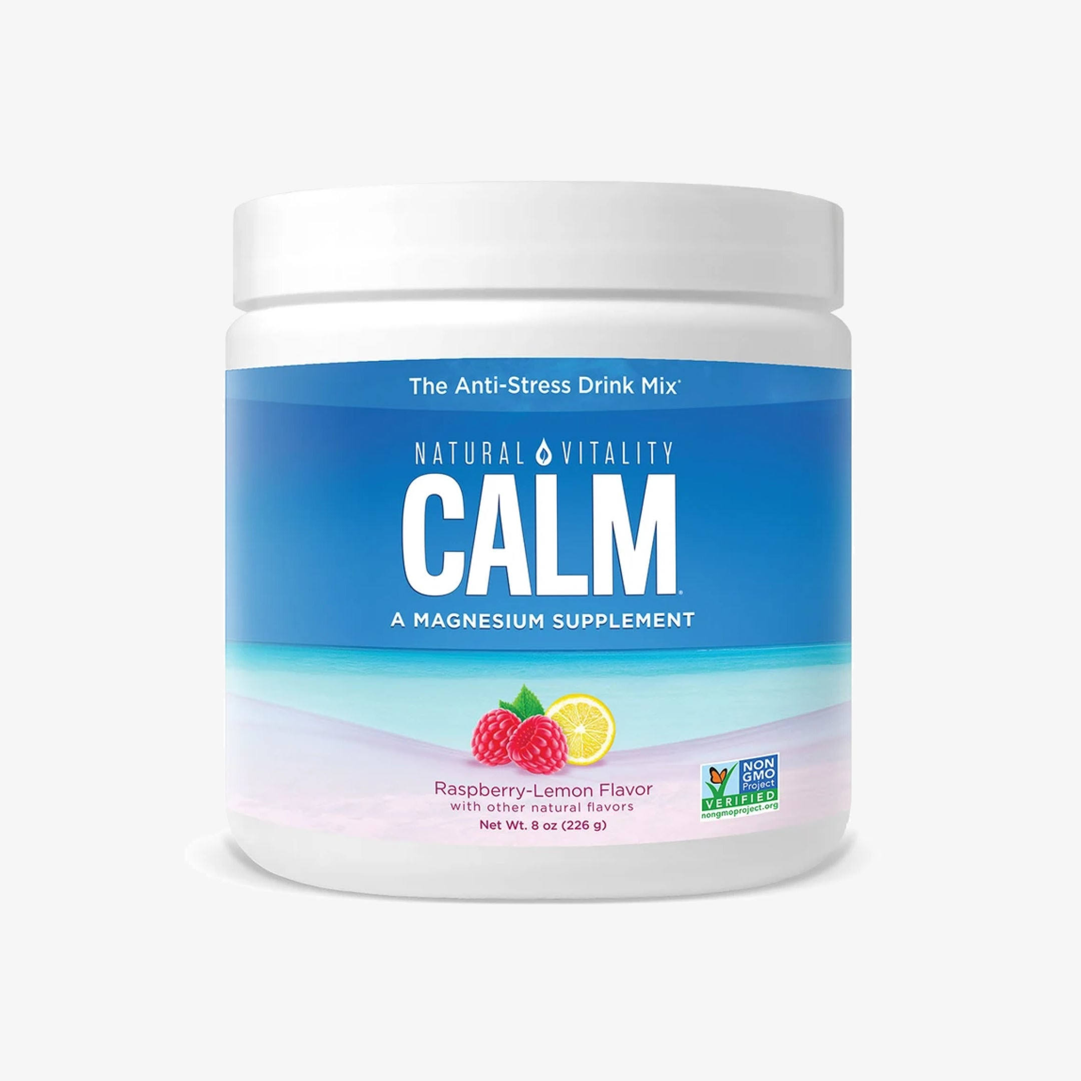 Natural Vitality Calm Raspberry-Lemon 8 oz
