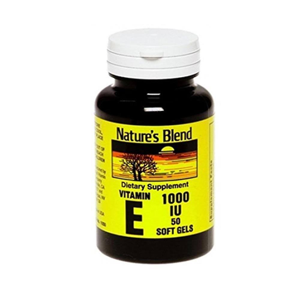 Nature's blend vitamin, e 1000 iu, softgels, 50 ea