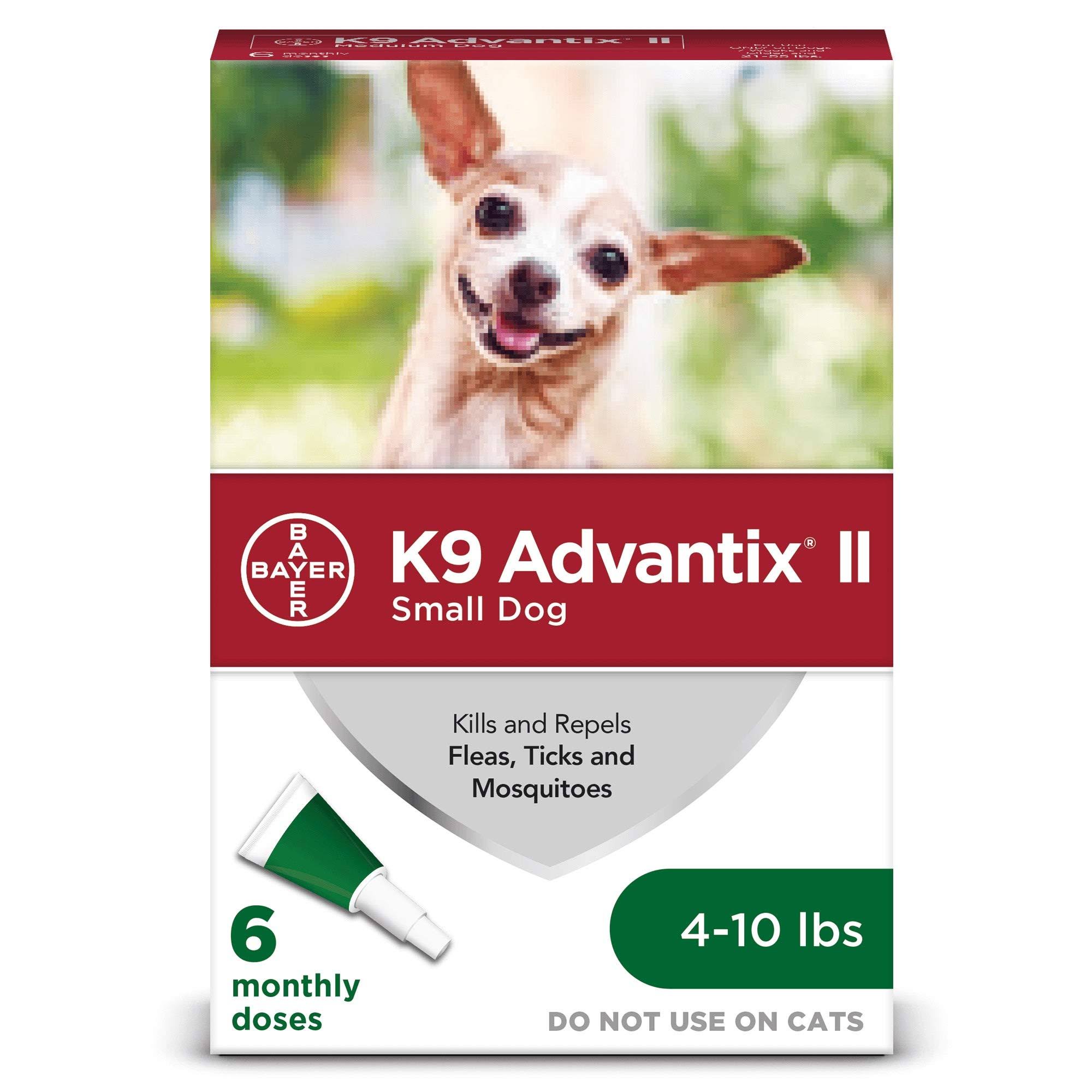 K9 Advantix II Flea and Tick Control Treatment for Small Dogs - 6 Doses