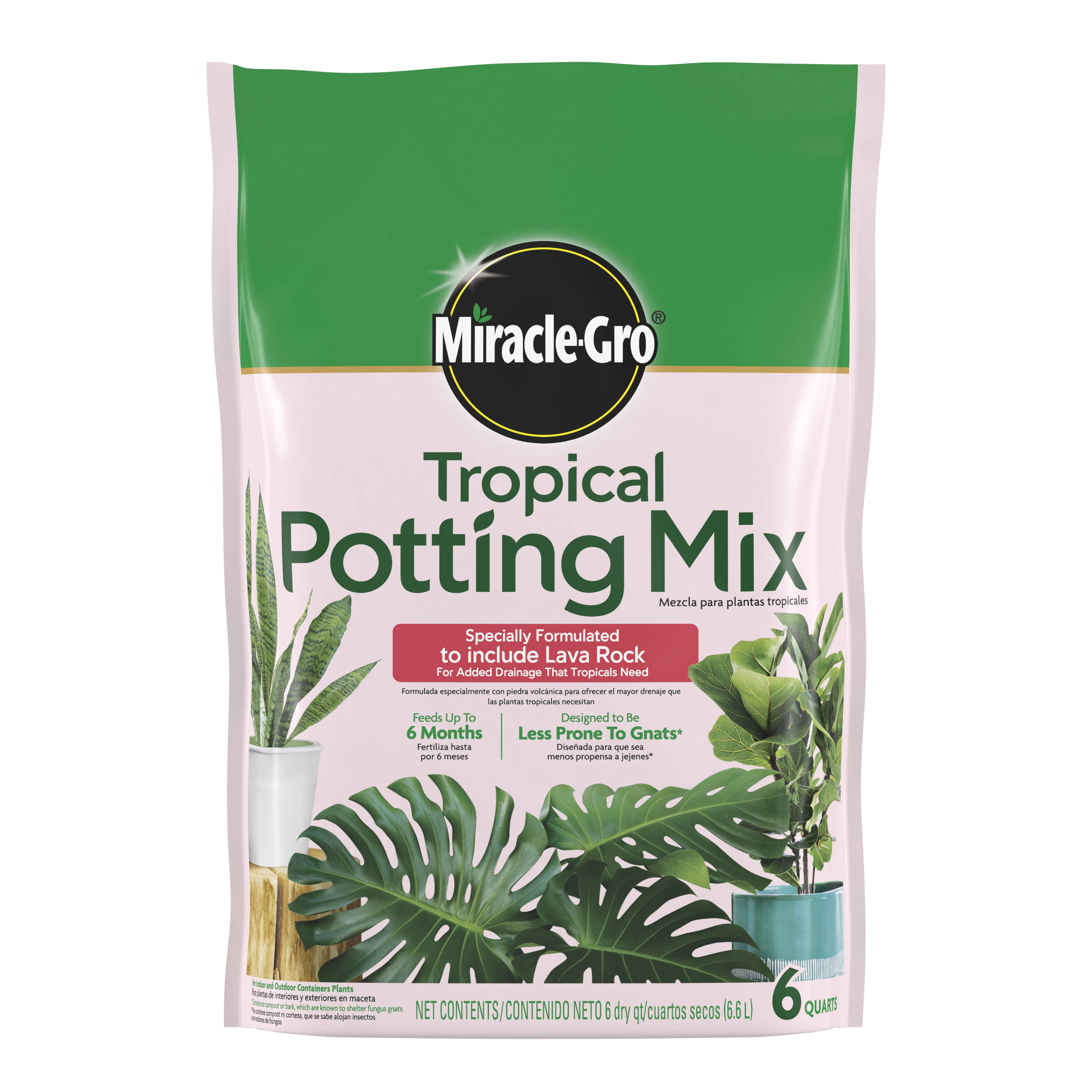 Miracle-Gro Tropical Potting Mix Solid 6 qt Bag 71276430