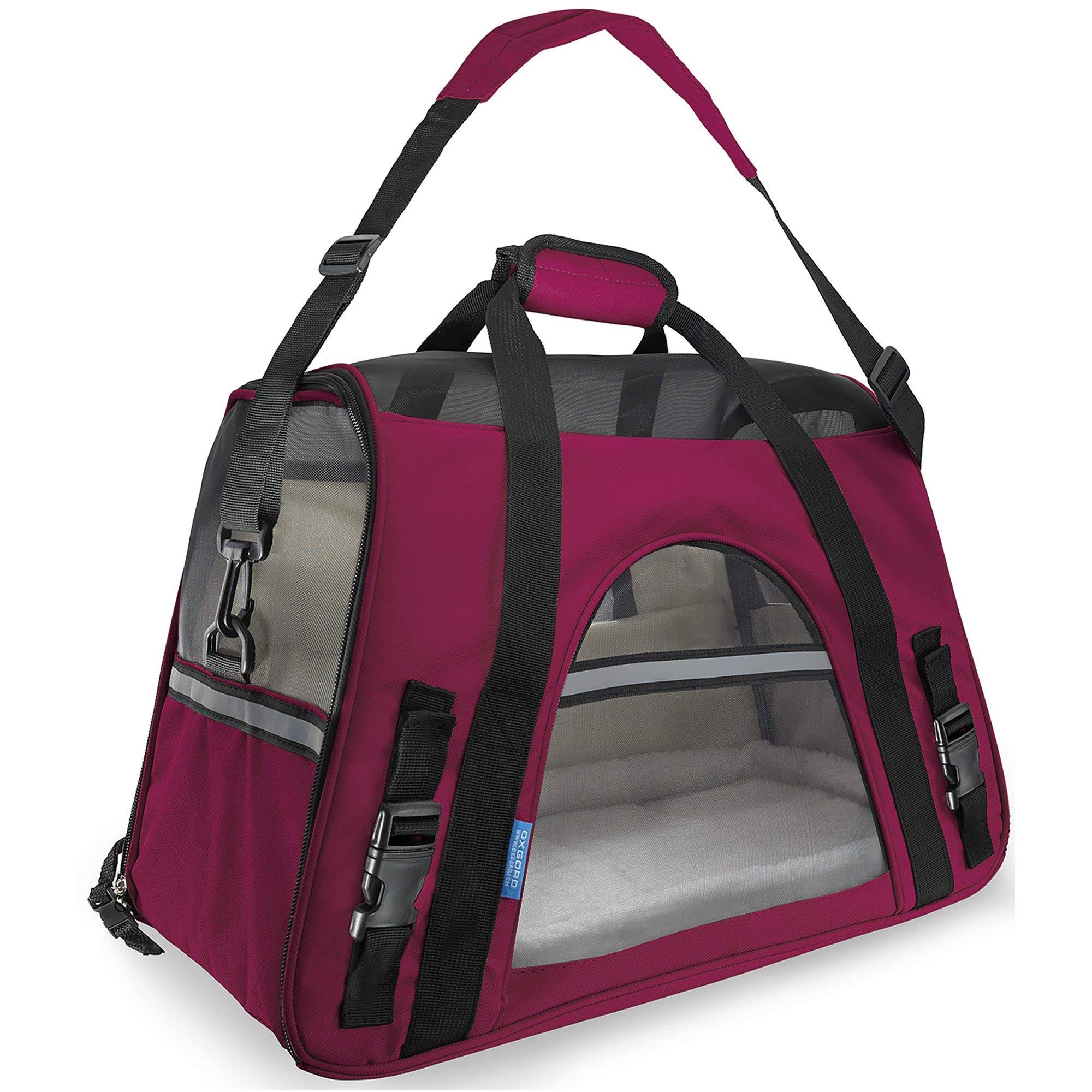 Paws and Pals Soft Sided Pet Carrier - Dark Pink