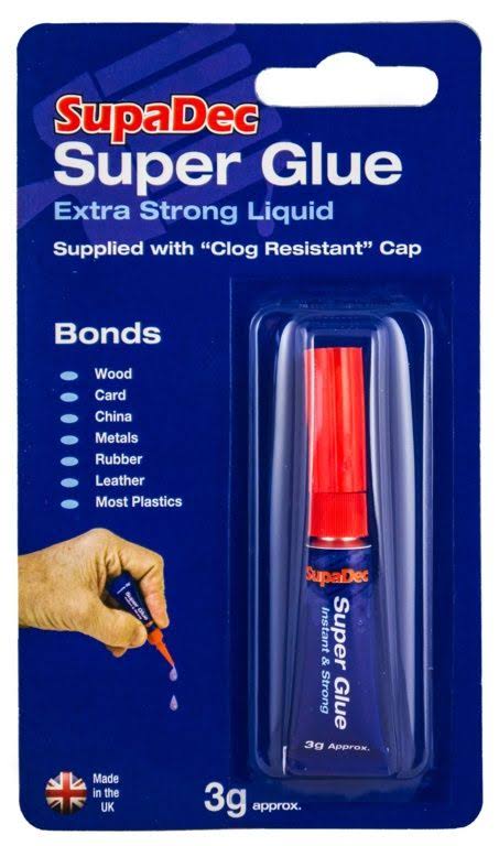 SupaDec Super Glue - 3G Extra Strong Liquid