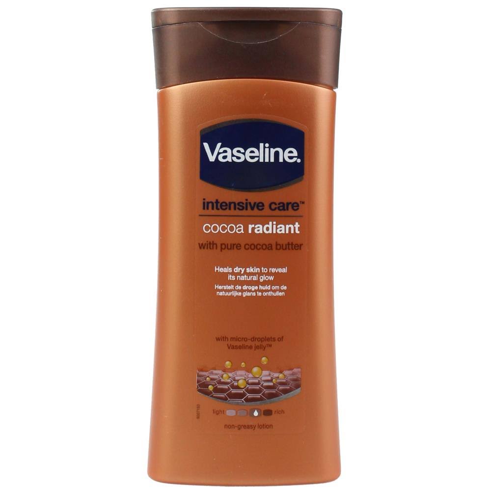 Vaseline Intensive Care Cocoa Radiant Non-Greasy Lotion - Cocoa Butter, 200ml