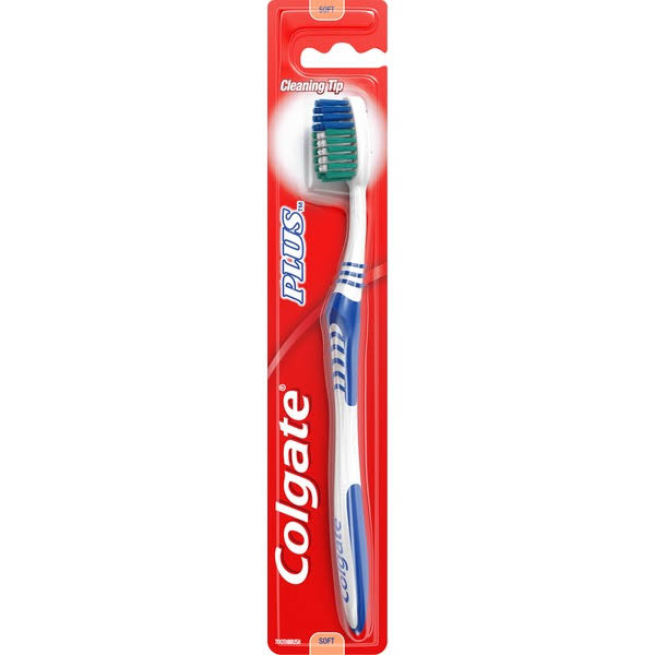 Colgate plus toothbrush soft, 1 ea