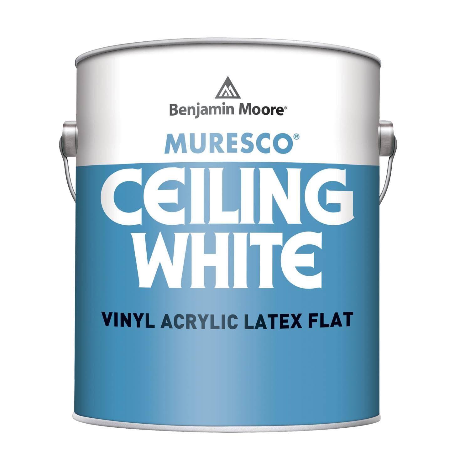 Benjamin Moore Muresco Ceiling Paint Flat (258) Gallon / White