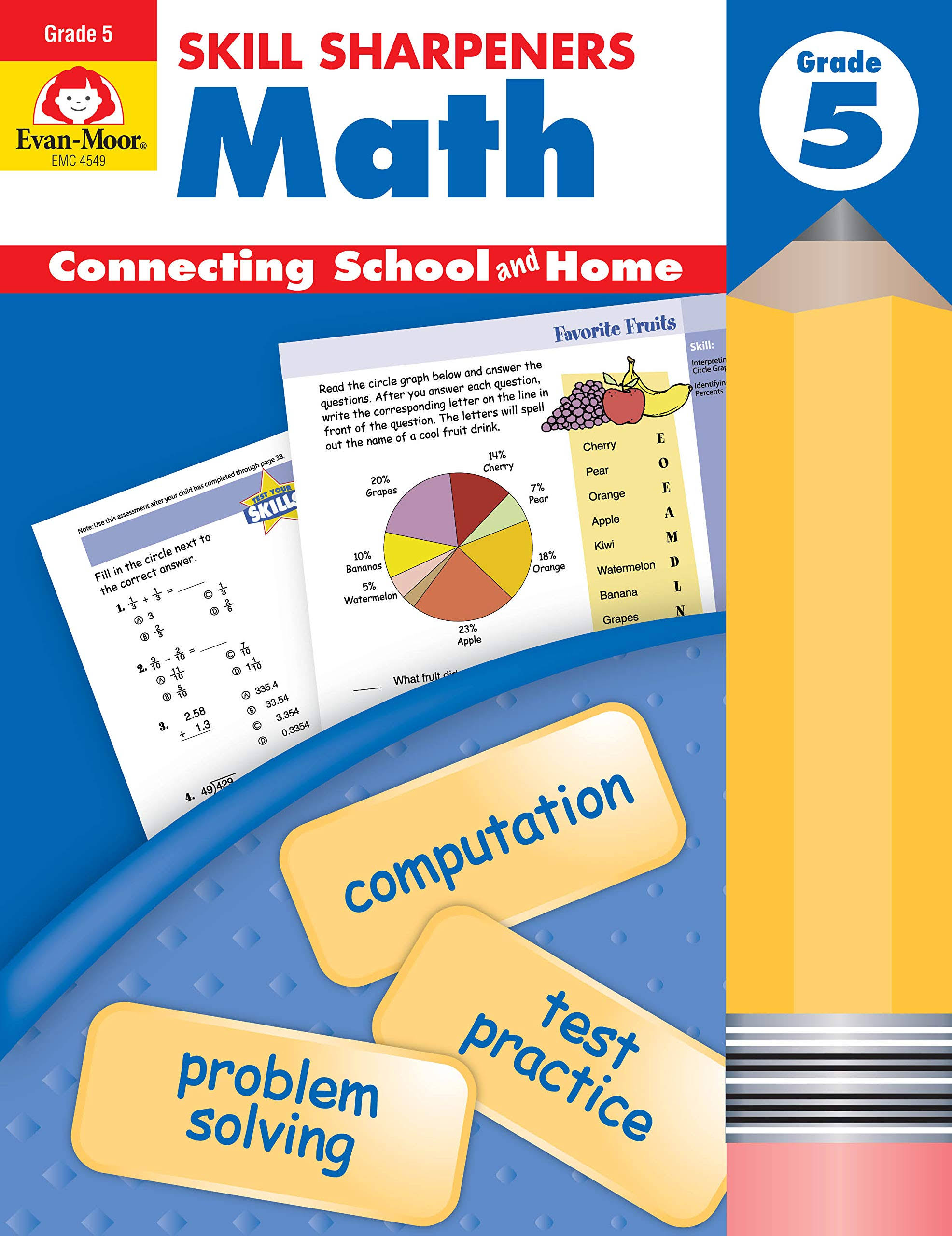 Skill Sharpeners Math Grade 5 - Evan-Moor Educational Publishers
