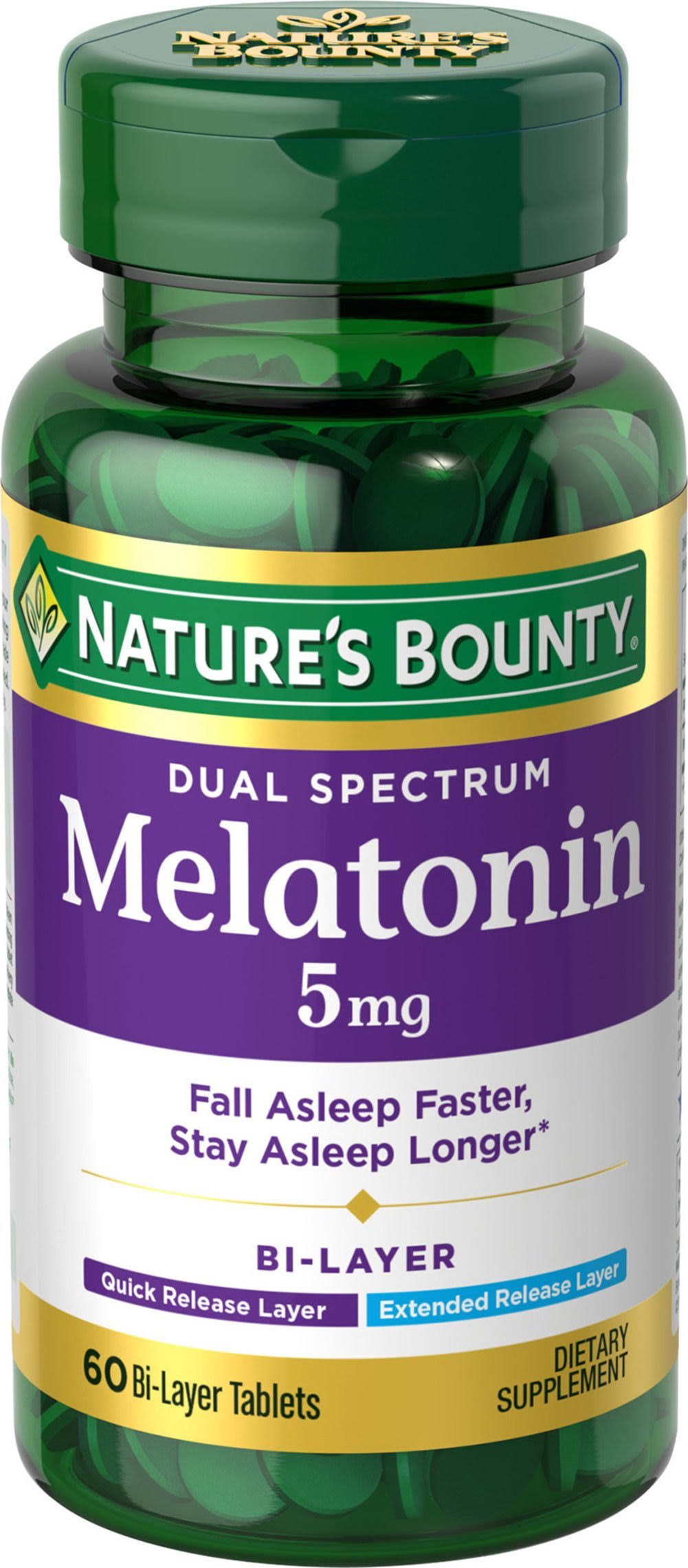 Nature's Bounty Dual Spectrum Melatonin - 5mg, 60ct