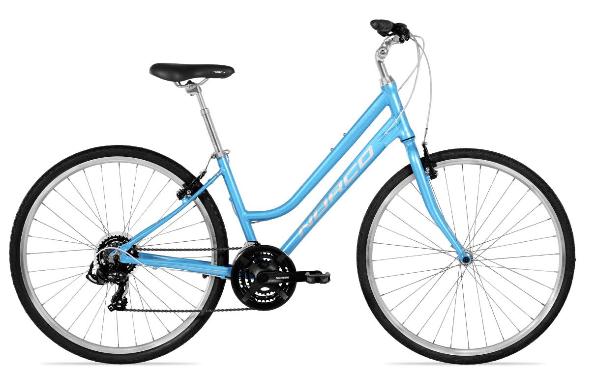 Norco Yorkville Step-Thru Bicycle - Ice Blue/Silver, Small