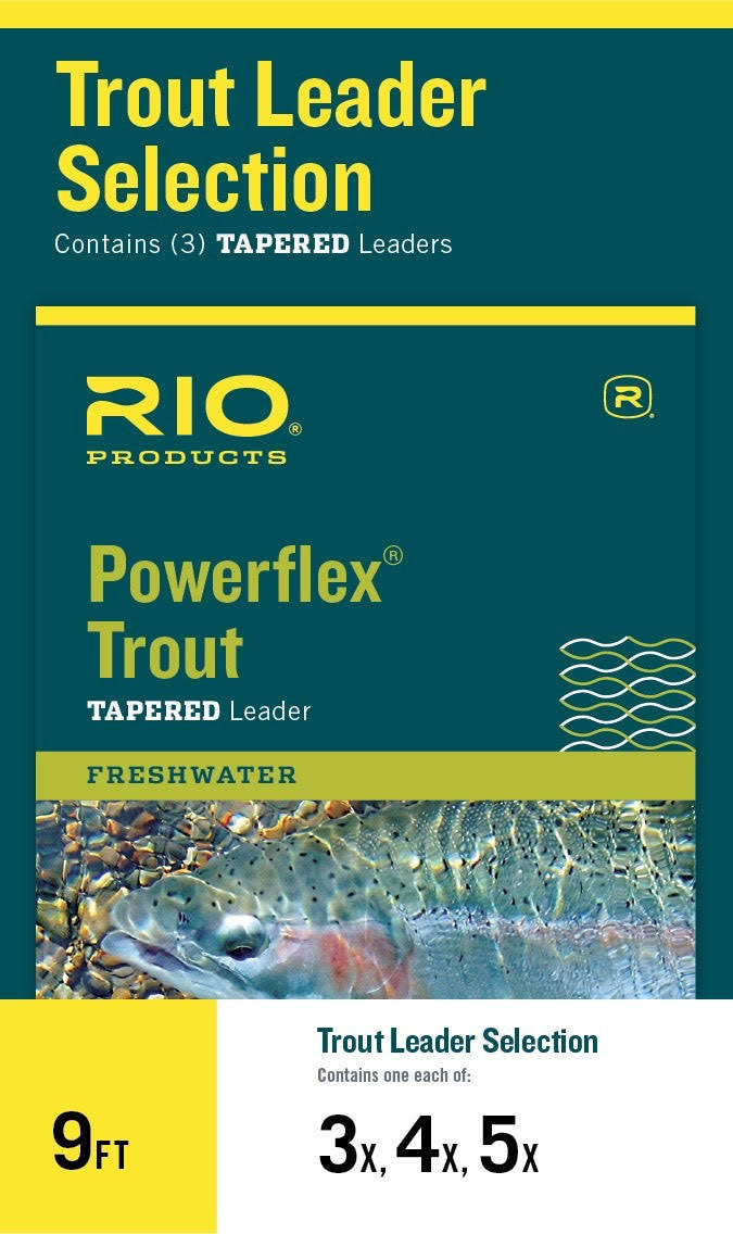 Rio Powerflex Trout Leader Selection 4x 5x 6x