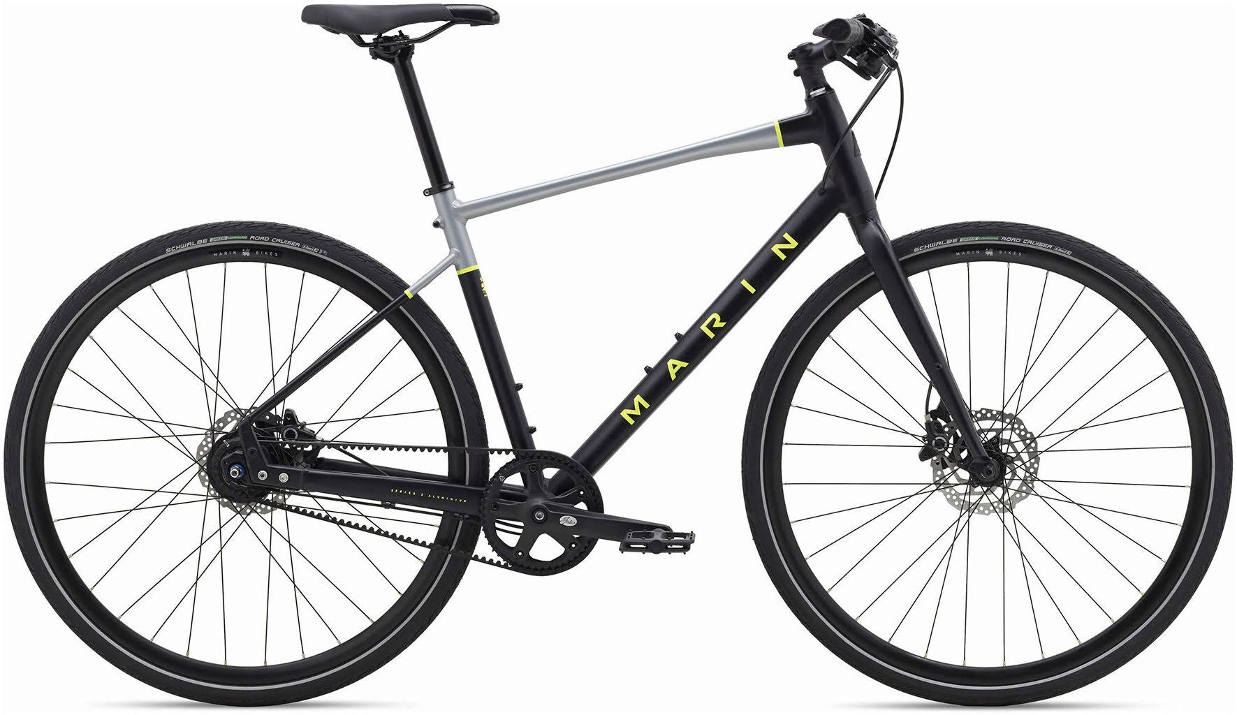 Marin Bikes Presidio 3 700C Urban Bike Black Silver - S