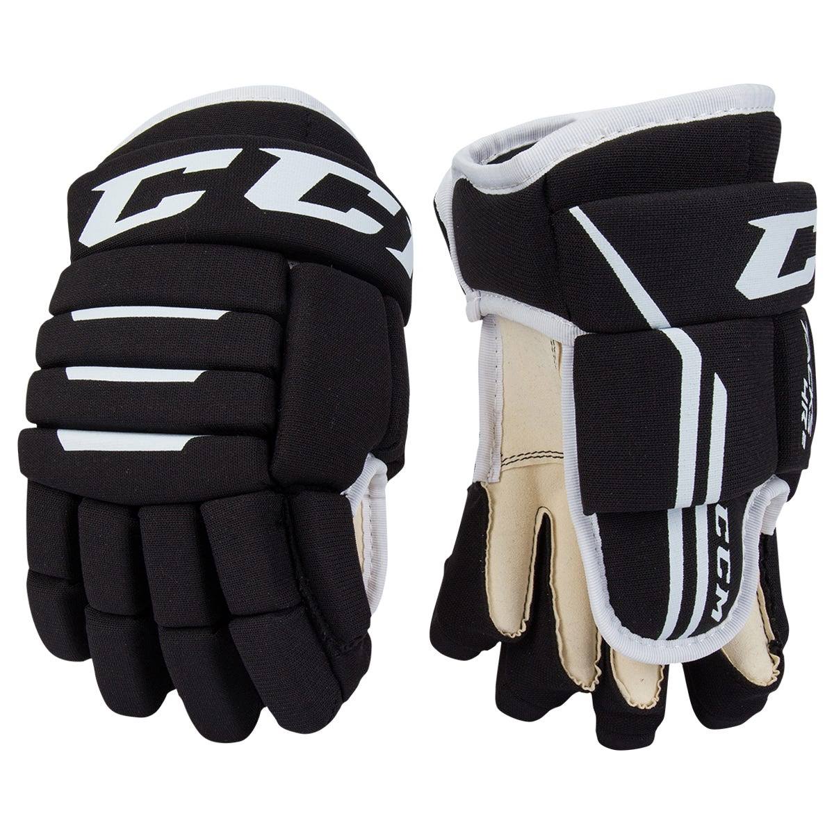 CCM Tacks 4R2 Hockey Gloves - Junior - Black - 12.0"