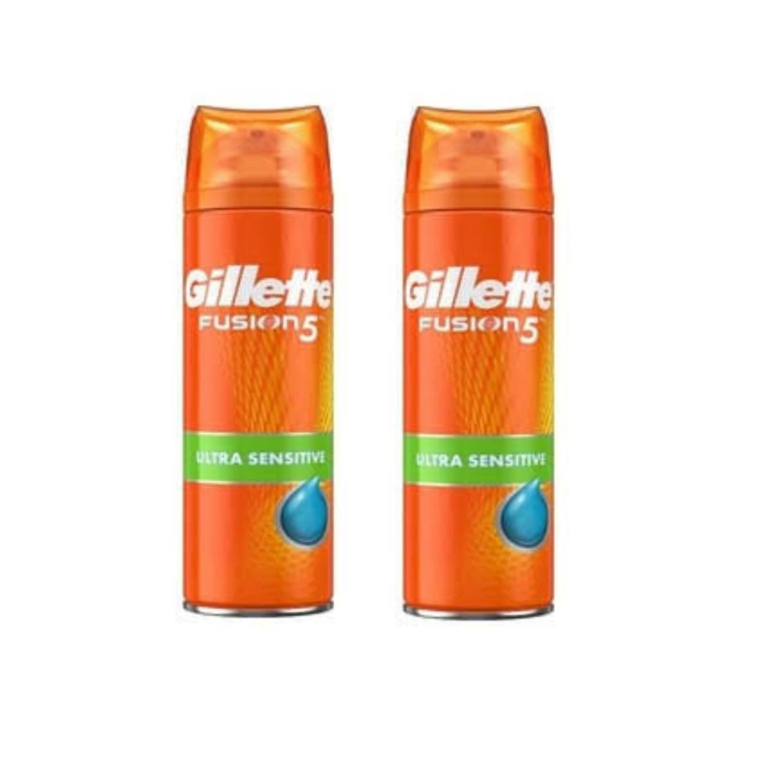 Gillette Mens Fushion 5 Shaving Gel - Ultra Sensitive, 200ml