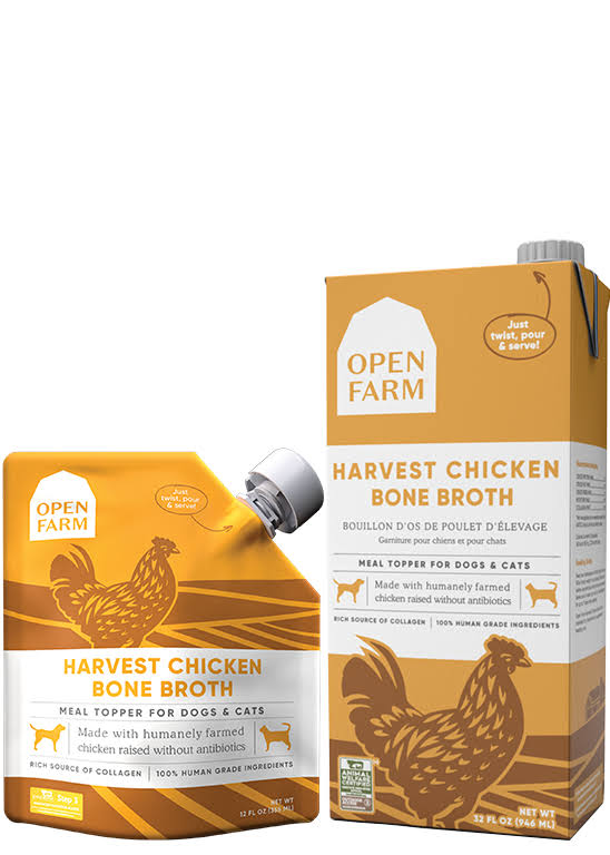 Open Farm Pet - Harvest Chicken Bone Broth For Dogs - 32 Fl OZ