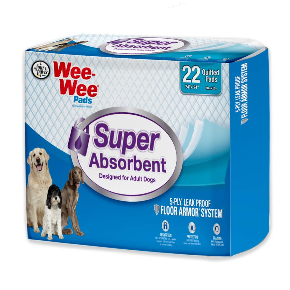 Four Paws - Wee Wee Pads For Adult Dogs - 22 Pads