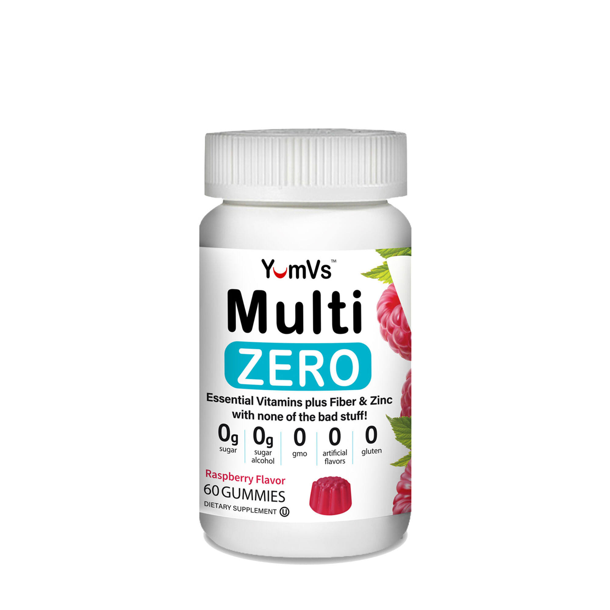 Yumvs Zero Multivitamin, Raspberry Flavor, Gummies - 60 gummies