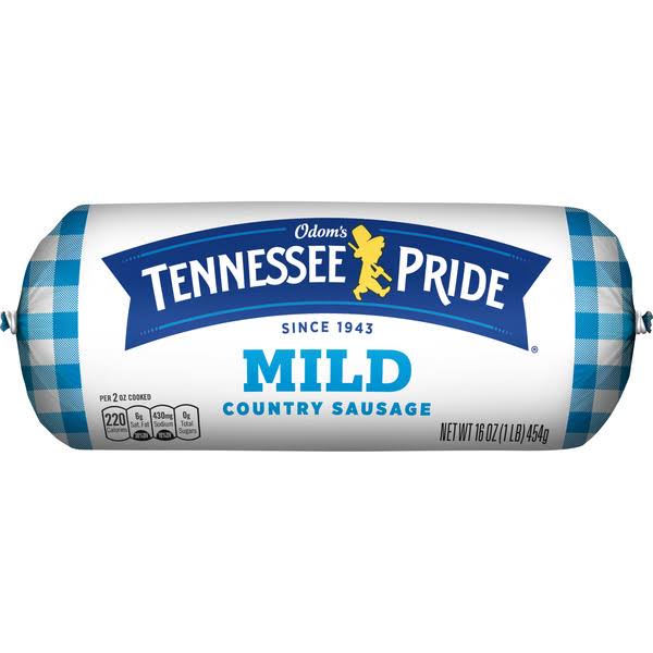 Odoms Tennessee Pride Country Sausage, Mild - 16 oz