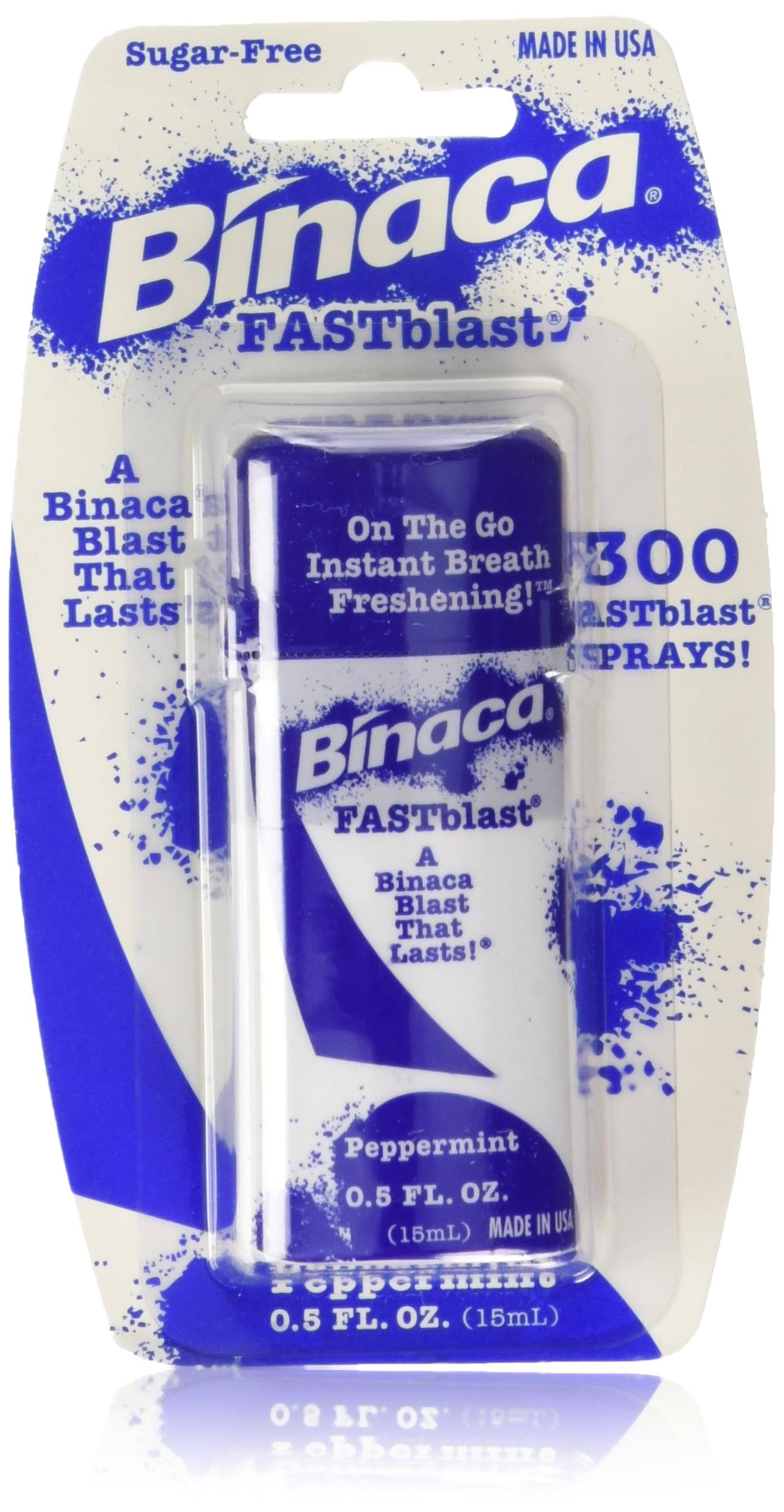 Binaca Fastblast Breath Spray Peppermint