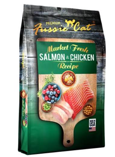 Fussie Cat Market Fresh Salmon & Chicken Recipe Grain-Free Dry Cat Food