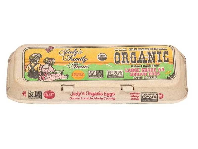 Judy's Family Farm Old Fashioned Organic Brown Eggs, Large, Grade AA - 12 eggs