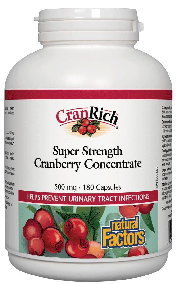 Natural Factors Cranrich Dietary Supplement - 180ct