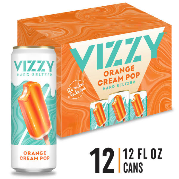 Vizzy Hard Seltzer Orange Cream Pop 12oz