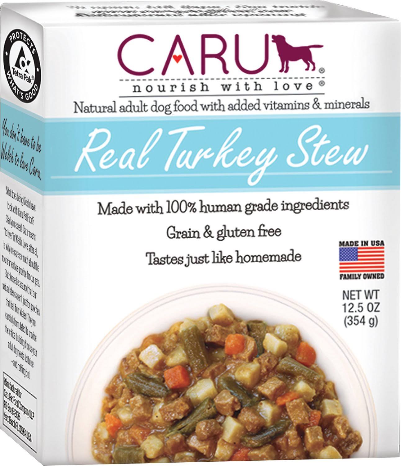 Caru Natural Adult Dog - Real Turkey Stew, 12.5oz