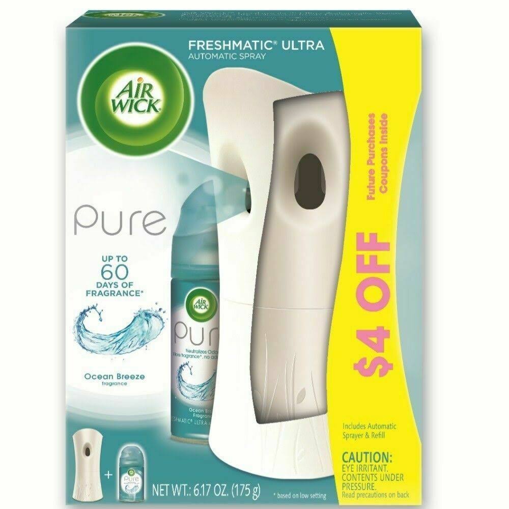 Air Wick Pure Automatic Spray, Ocean Breeze - 5.89 oz