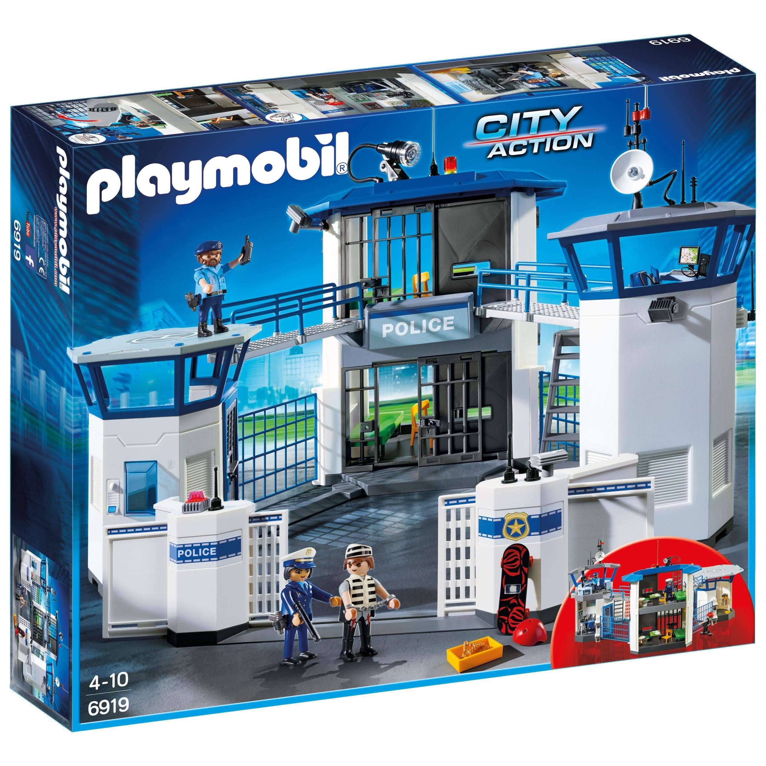 Playmobil City Action Police Station Play Set - 23" x 19.7"