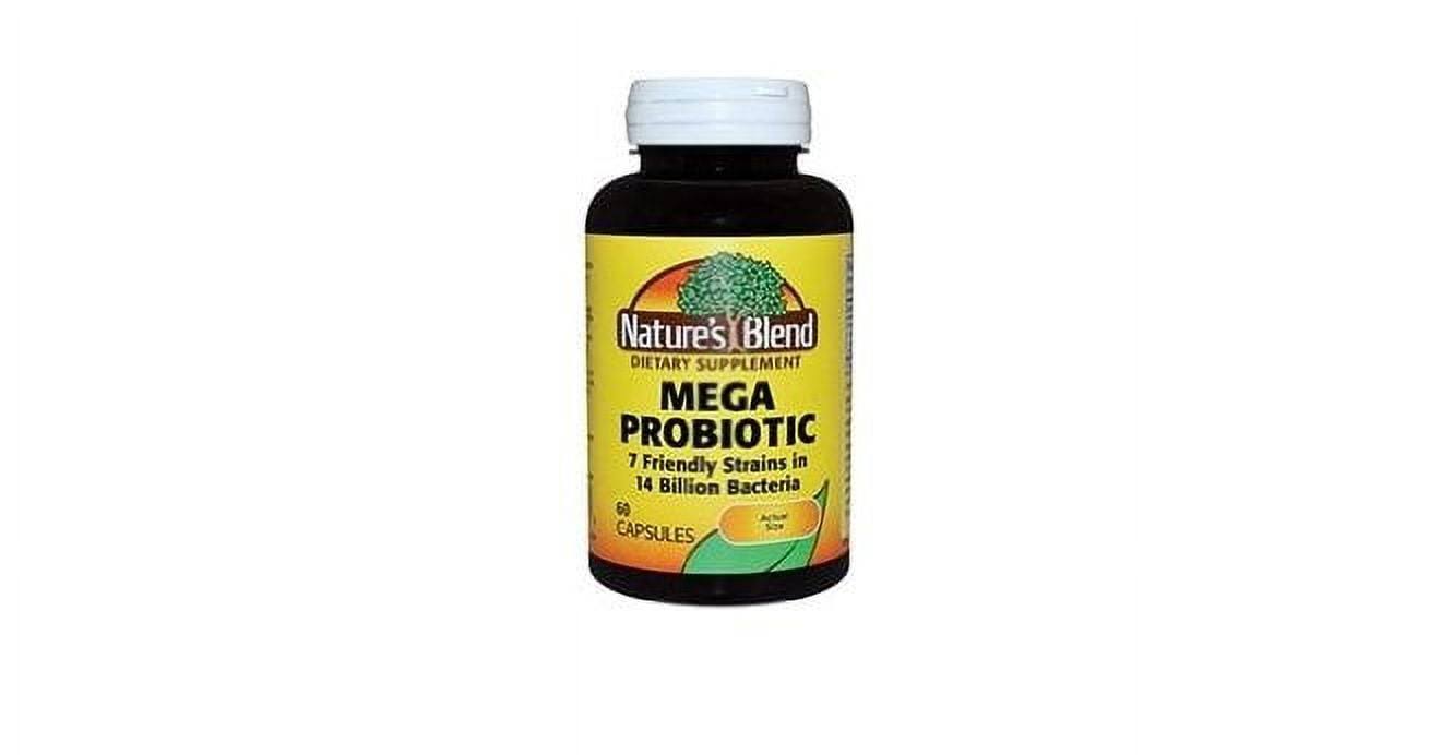 Nature's Blend Mega Probiotic Supplement - 60 Capsules