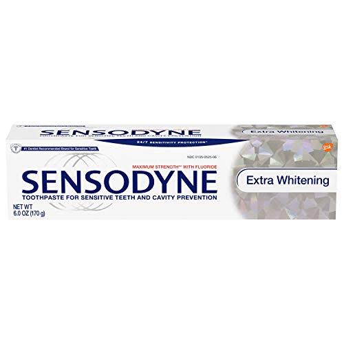 Sensodyne Maximum Strength and Extra Whitening Toothpaste - 190ml