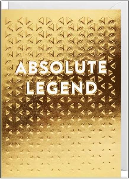 Living by Design Greeting Card | Absolute Legend