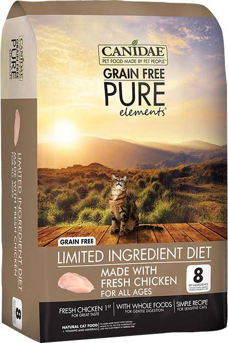 Canidae Grain Free Pure Elements Adult Cat Formula Food - Made with Fresh Chicken, 5lbs