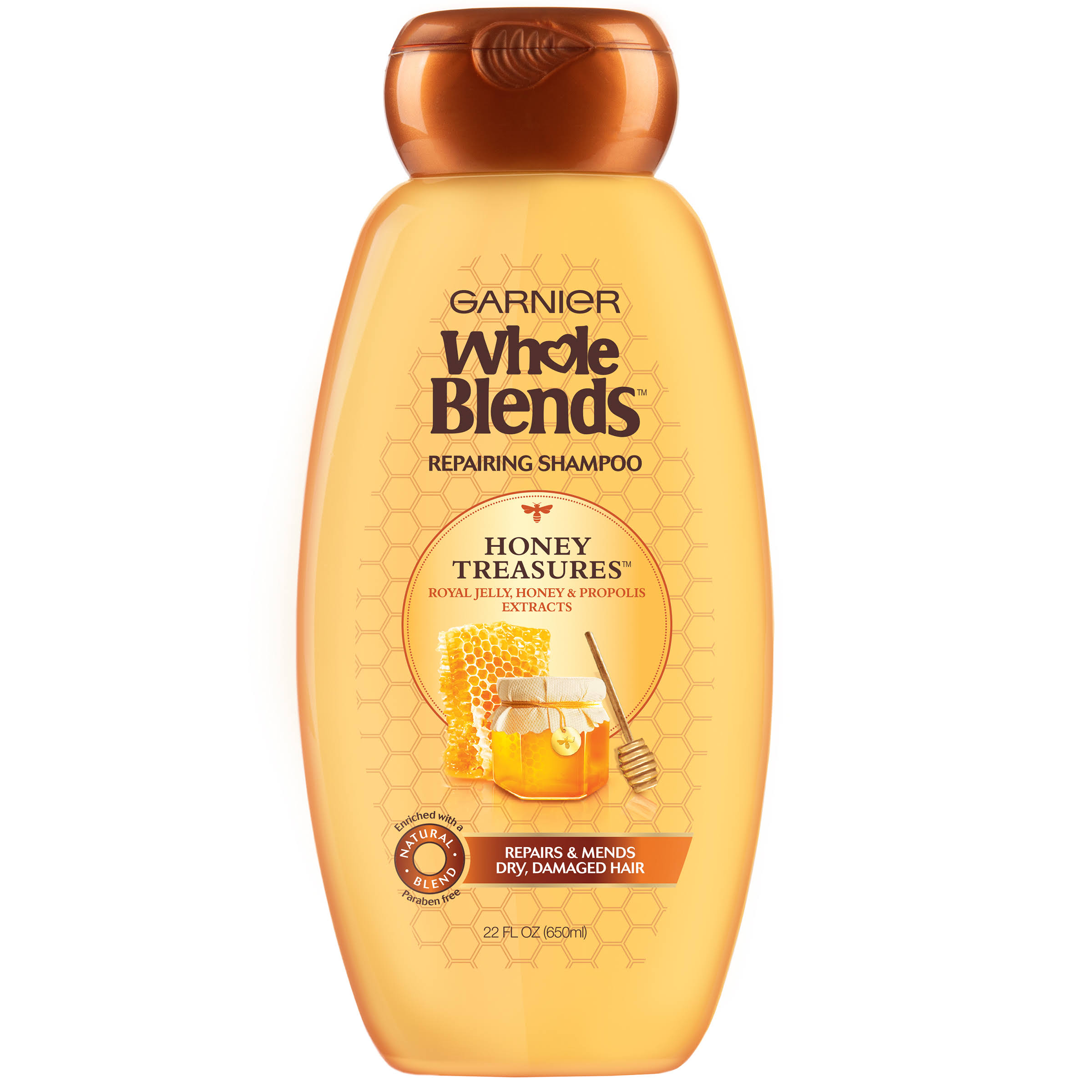 Garnier Whole Blends Repairing Shampoo - Honey Treasures, 22oz