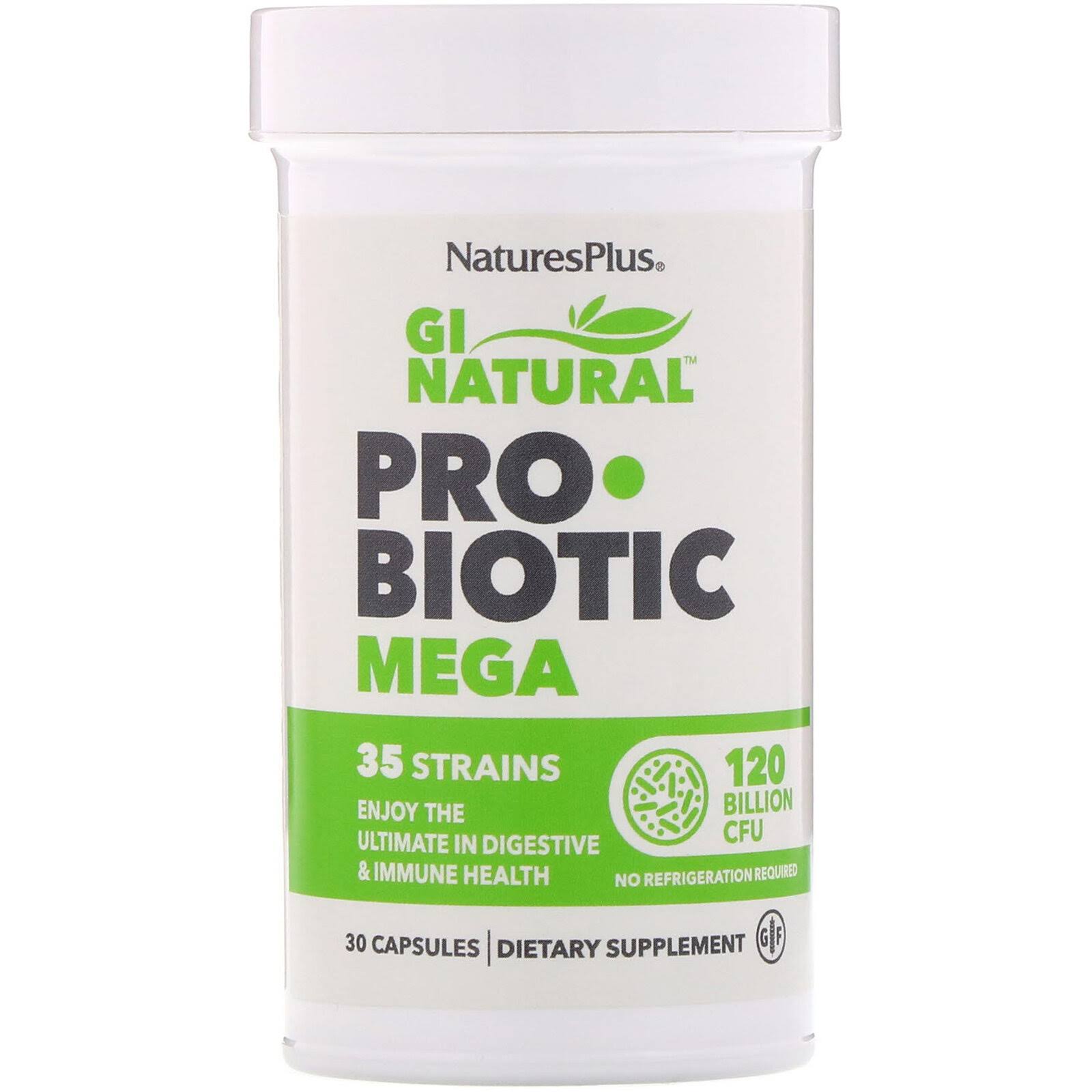Nature's Plus GI Natural Probiotic Mega - 30 Capsules