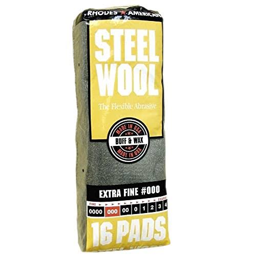 Homax Steel Wool Pads Poly Bag - 16 Pads