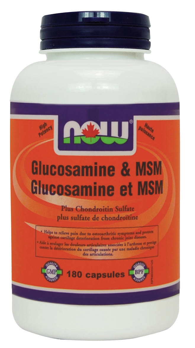Now Glucosamine and Chondroitin Supplement - 180ct